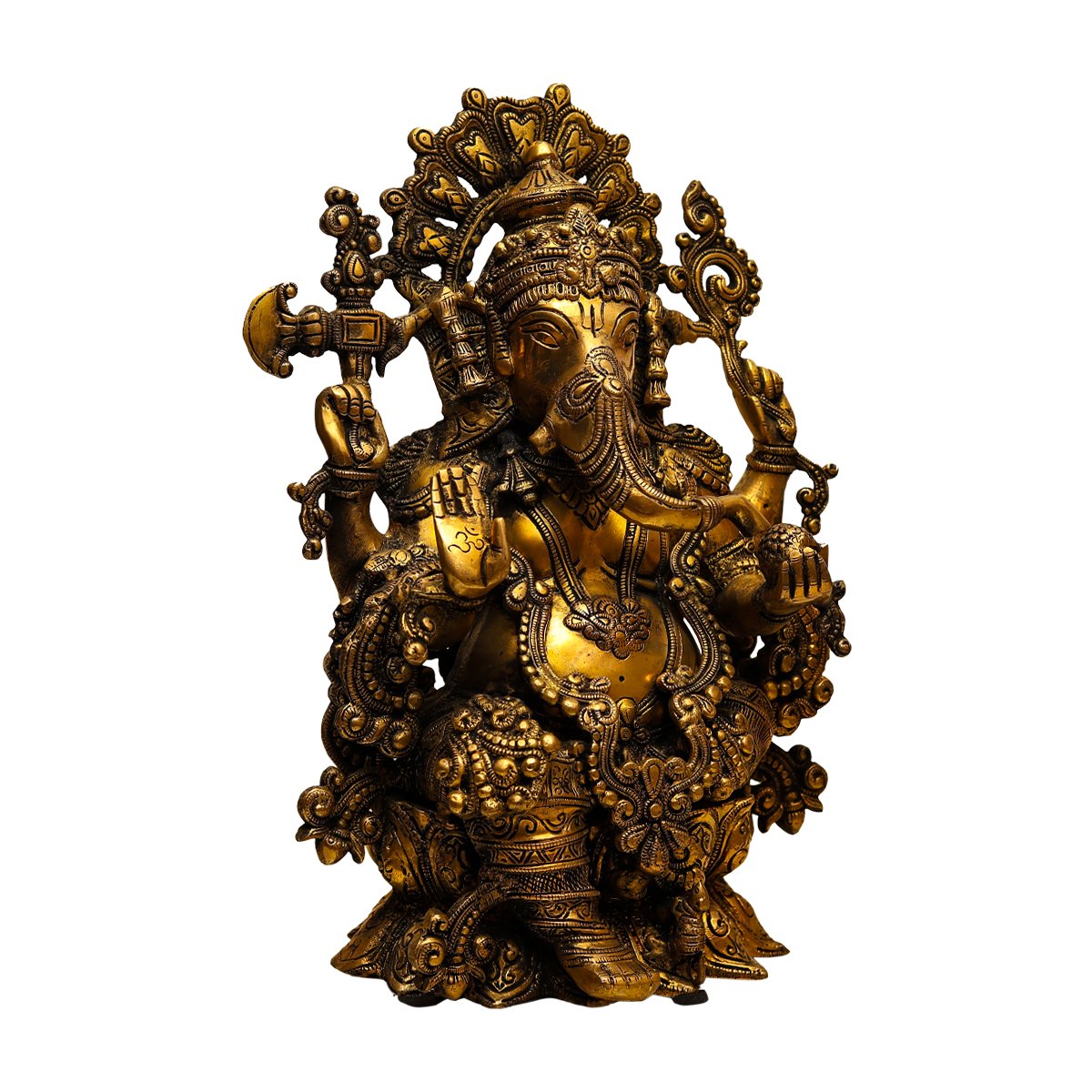 Gajanana Ganesh Idol - Brass