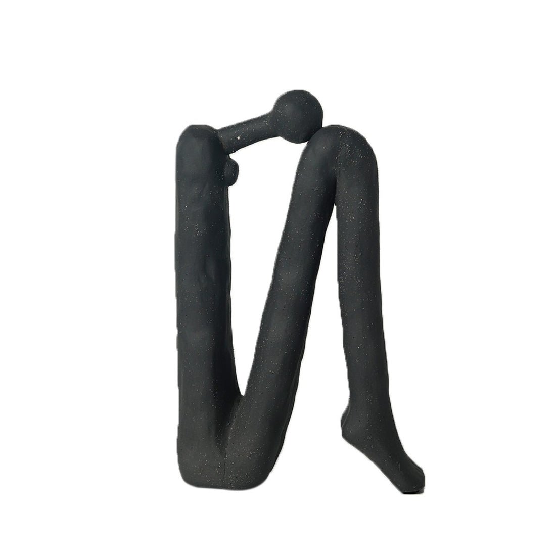 Contemplate - Sculpture Black in Ceramic