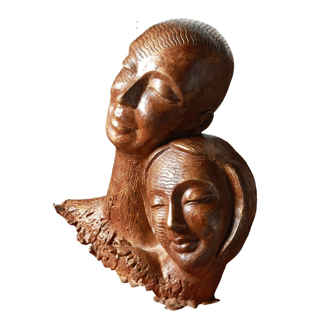 Mother and Child - Sculpture in Bronze
