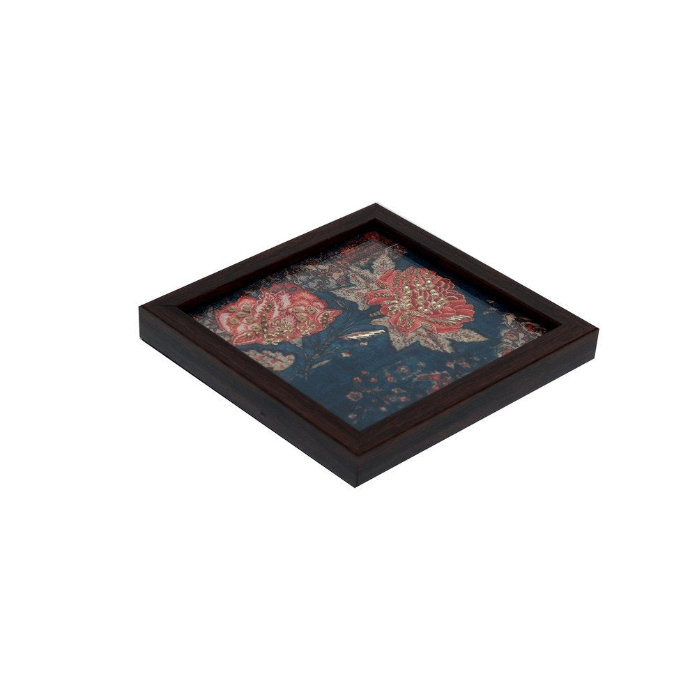 Gulposh Coasters - Blue in Wood and Glass
