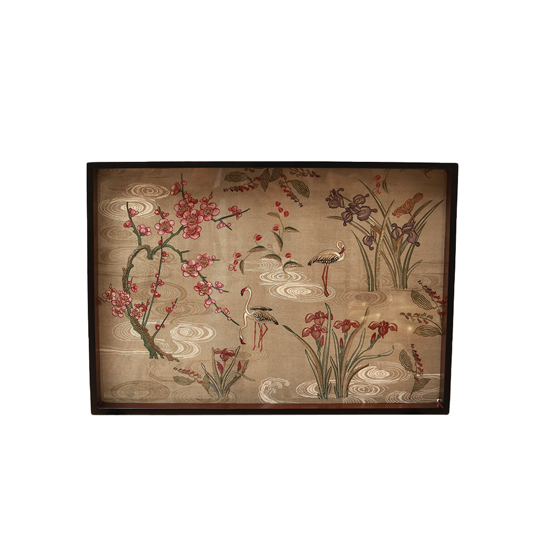 Mehfil Tray Table - Wood and Glass