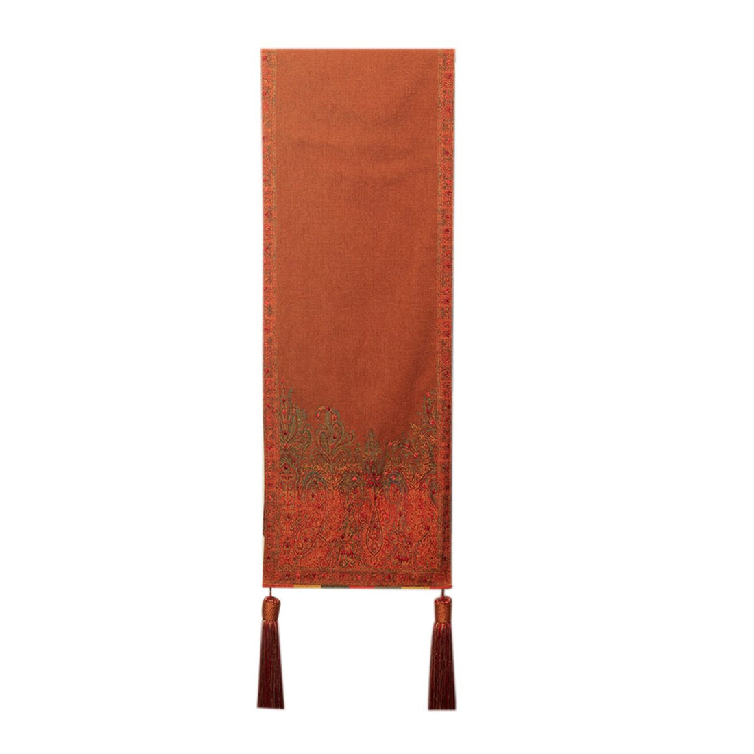 Jamawar Floral Runner - Rust in Shanil 15″ x 72″