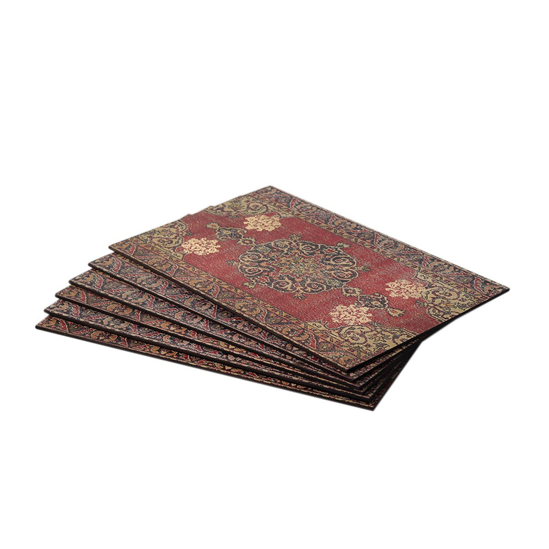 Samra Collage Table Mats - Set of Six in Wood
