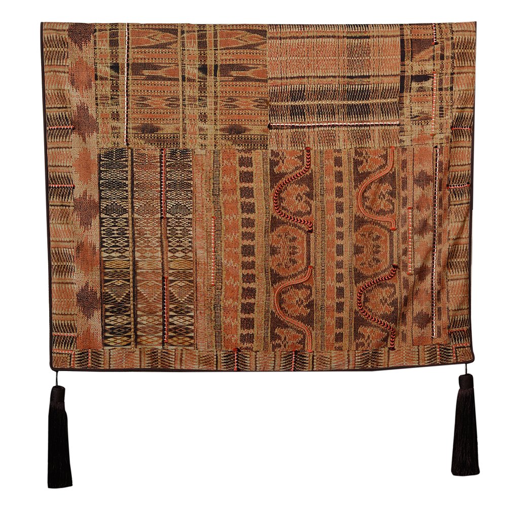 Kilim Throw - Brown in Shanil 48” X 48”