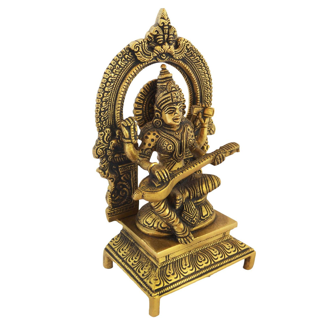 Saraswati Idol - Brass