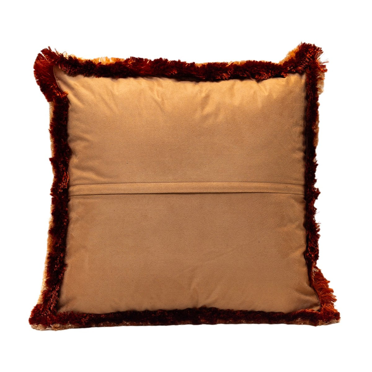 Chinar Cushion Cover - Salmon Peach in Chenille 18"x18"