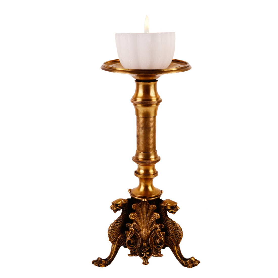 Candle Stand - Large in Brass