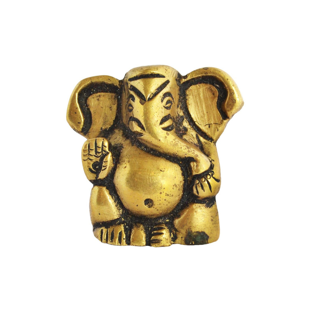 Ganesh Idol - Small in Brass