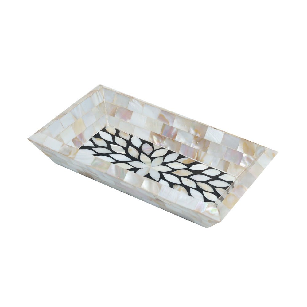 MOP floral Platter
