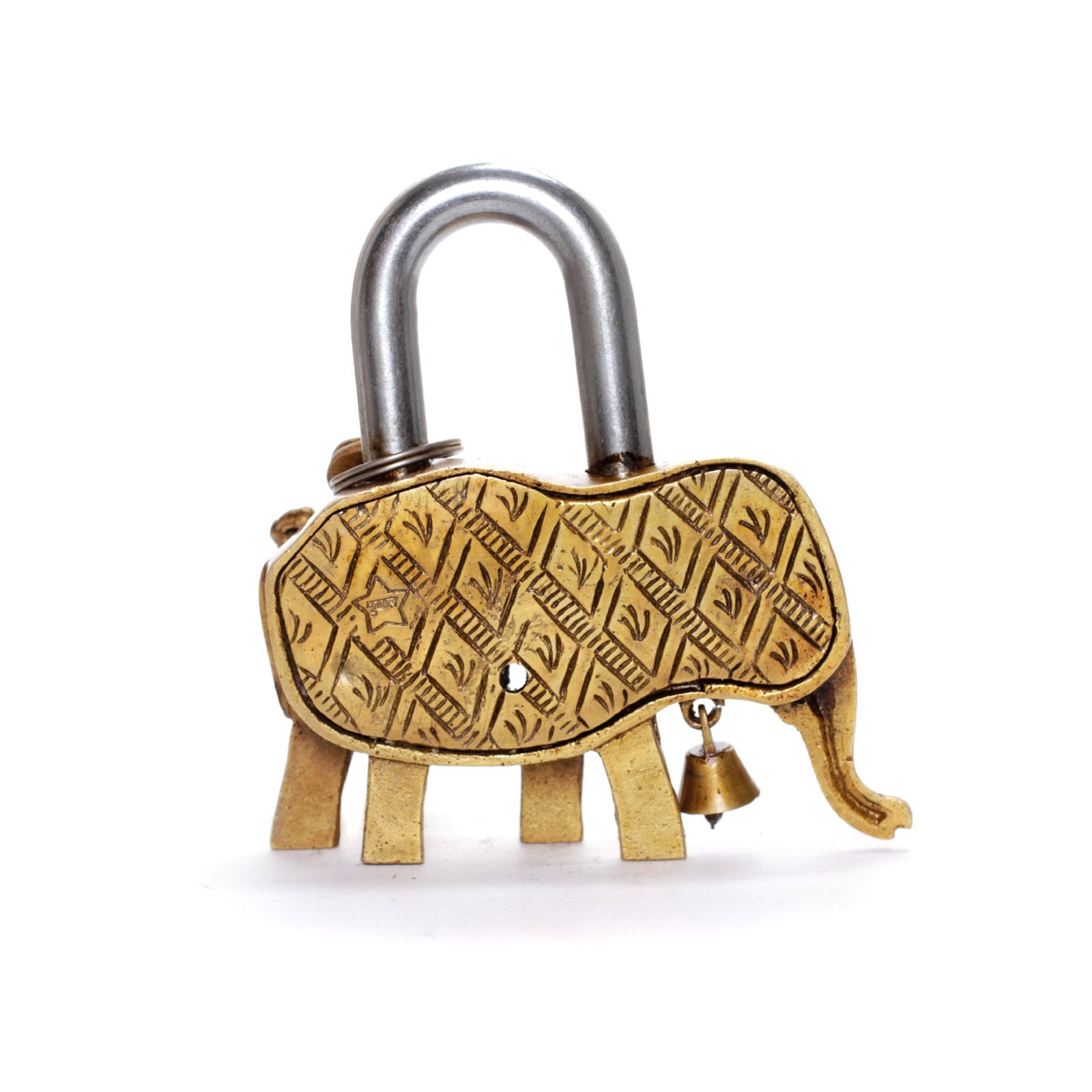 Elephant Lock - Brass