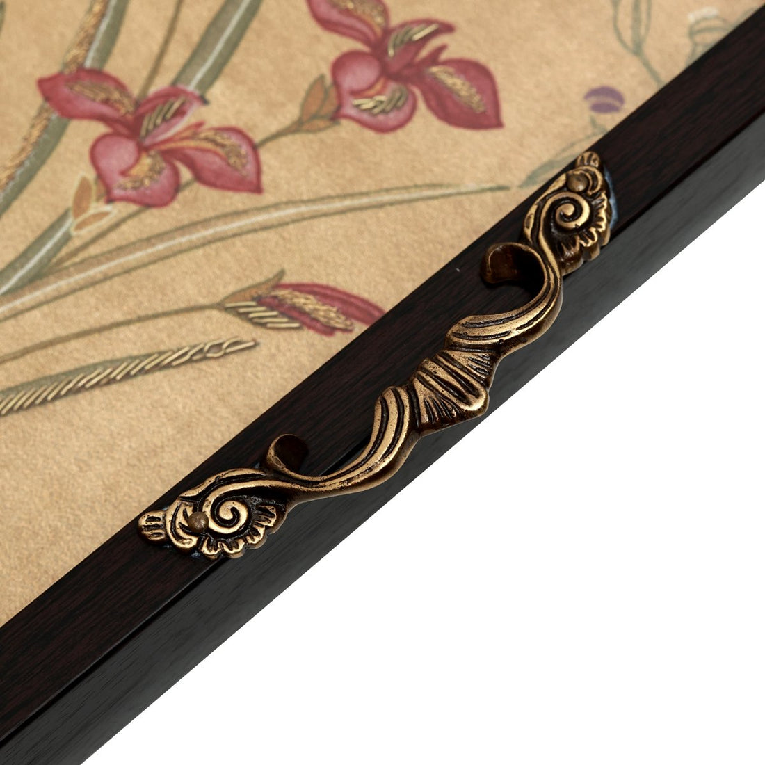 Odyssey Vanya Tray - Beige Medium in Wood and Glass