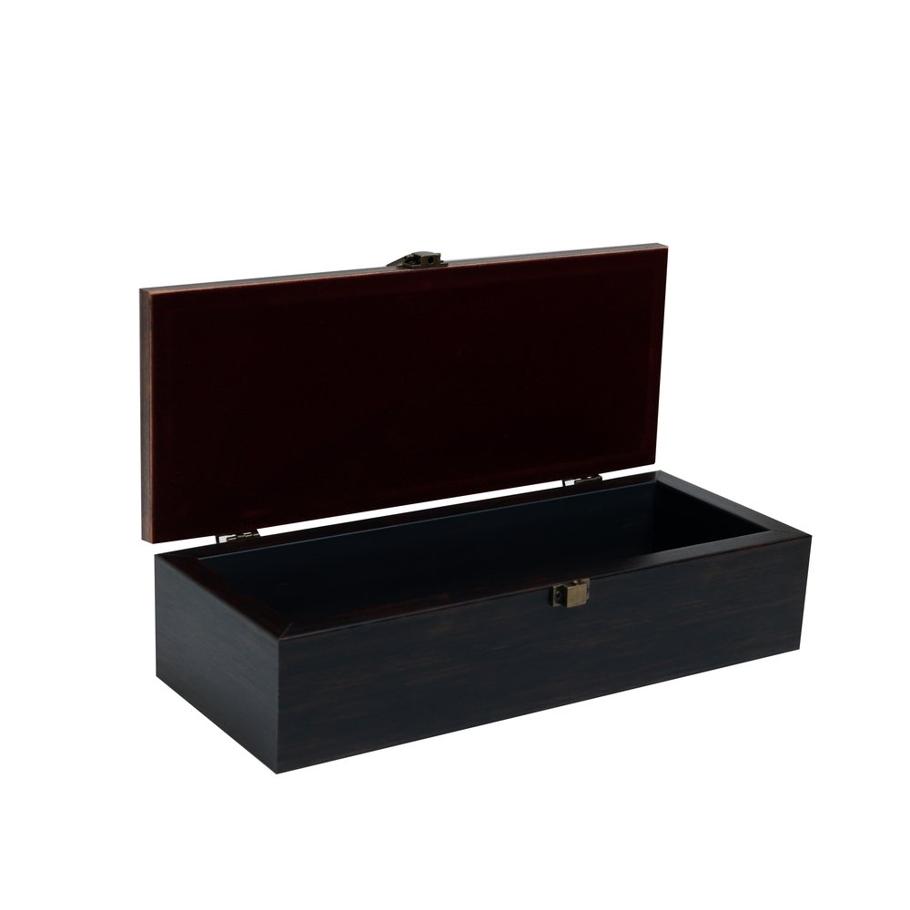 Gulposh Box – rectangle Red in Wood and Glass