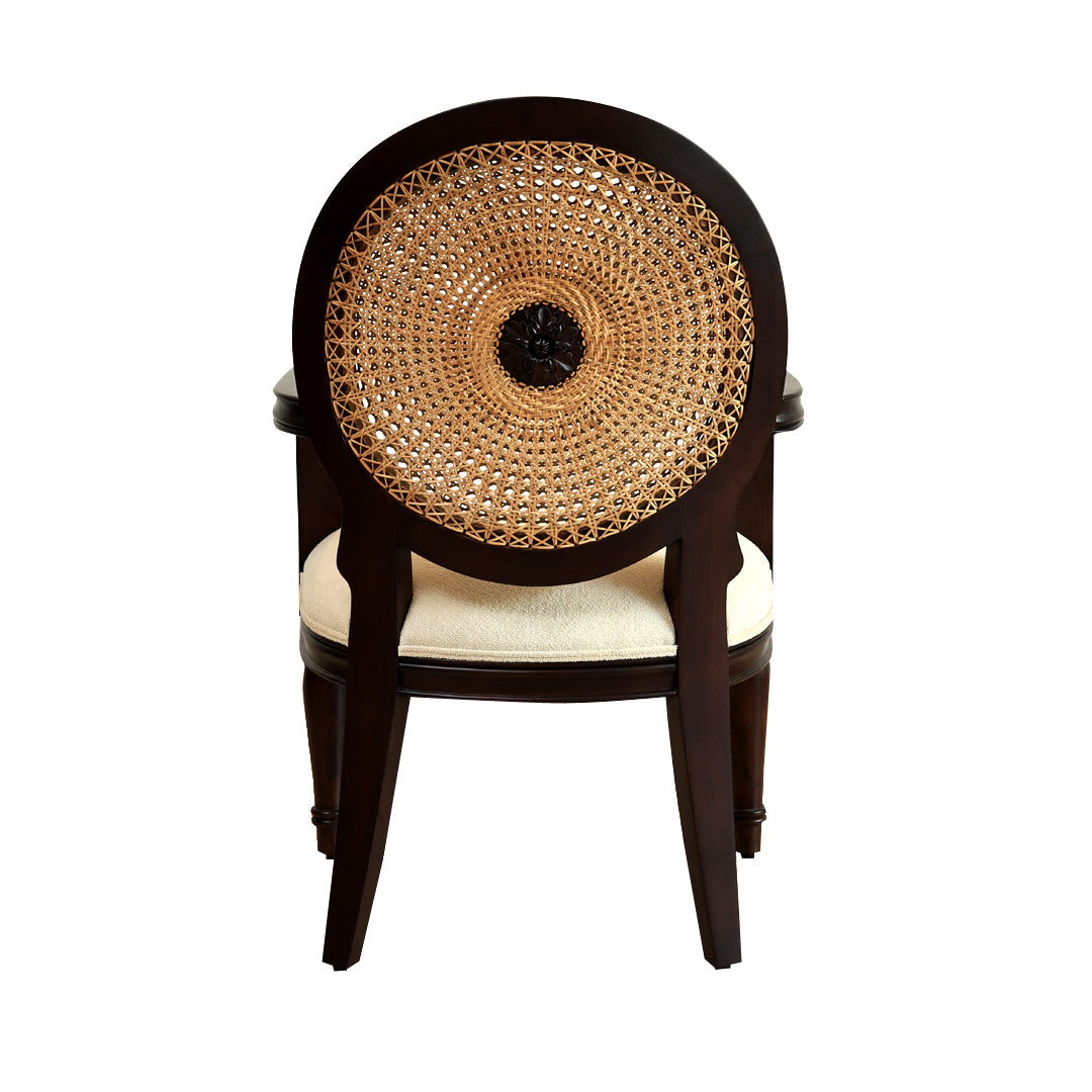 The Maharani Rattan Chair - Teak Wood