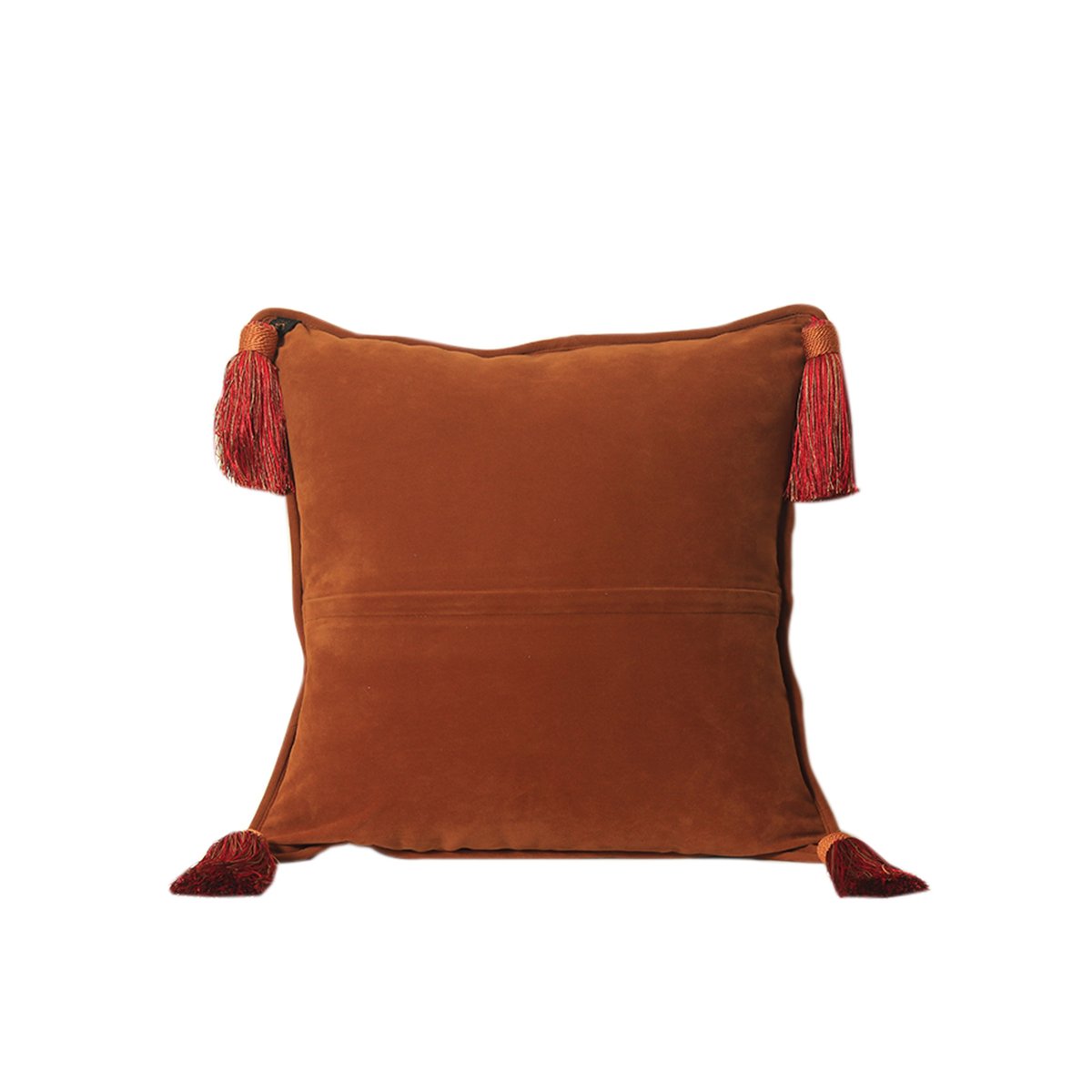 Jamawar Paisley Cushion Cover - Rust in Shanil 18&