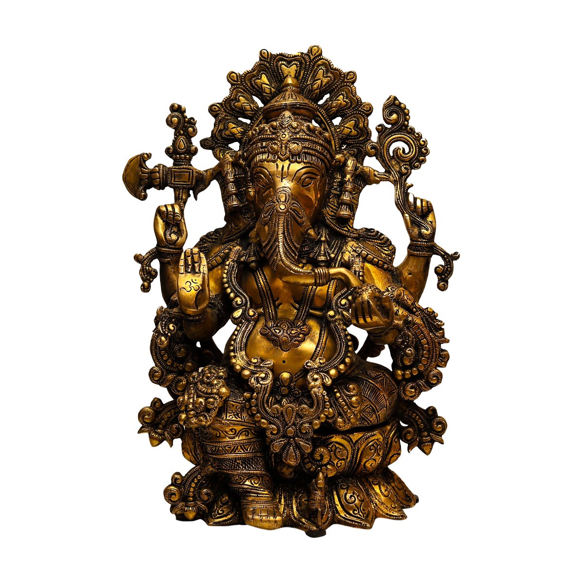 Gajanana Ganesh Idol - Brass