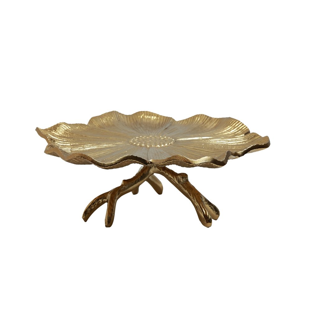 Gilded Leaf Platter Gold