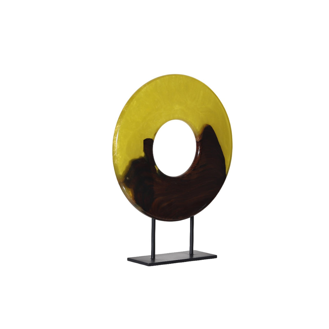 Round Artifacts - Stand Alone Decorative in Wood and Resin