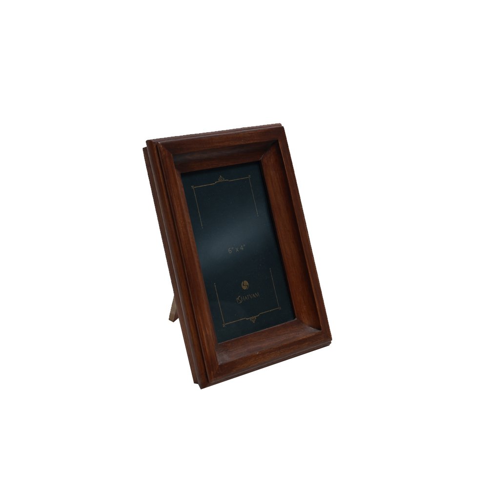 Classic Wooden Frame - Small Brown in Wood 6" X 4"