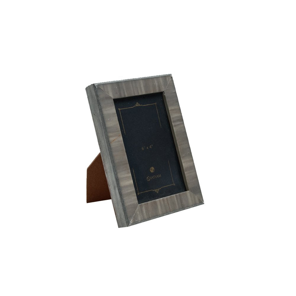 Classic Wooden Frame - Silver in Wood 6" X 4"