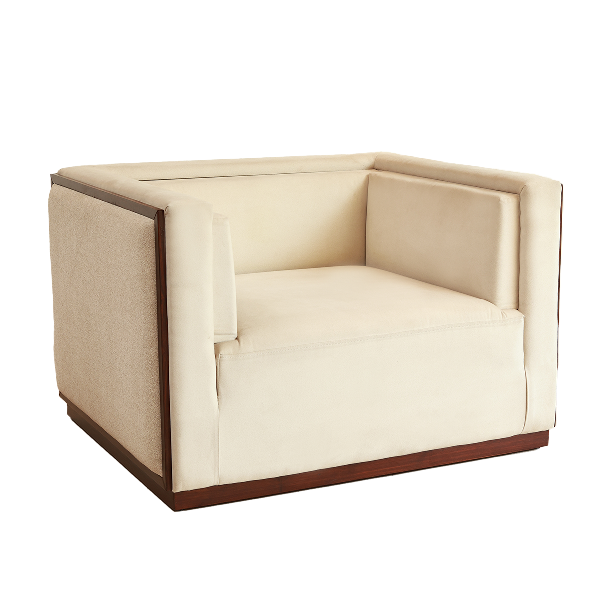 Lawson Sofa - Single Seater in Teak Wood