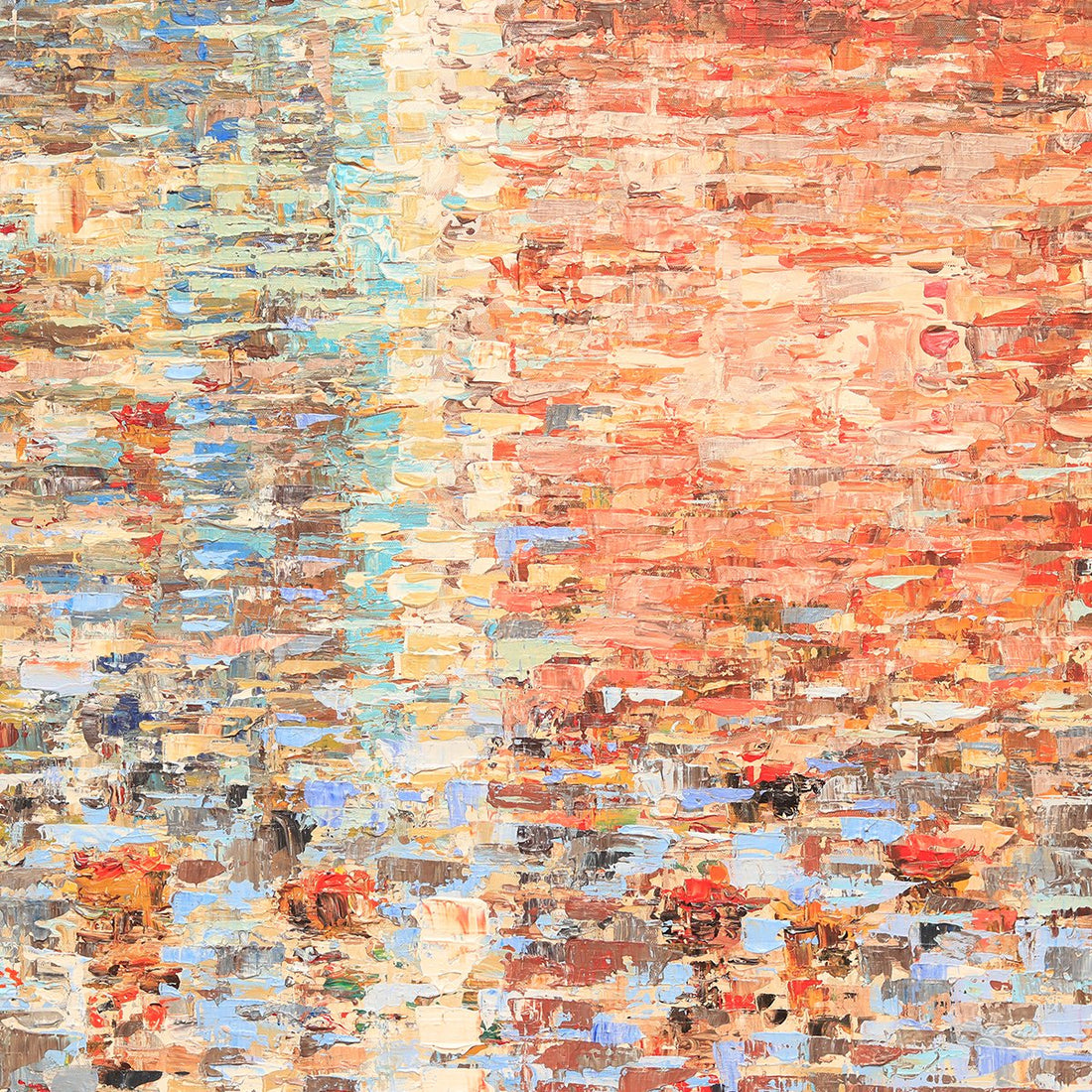 Varanasi Ghat Painting By Sanjay Chakraborty - Acrylic on canvas