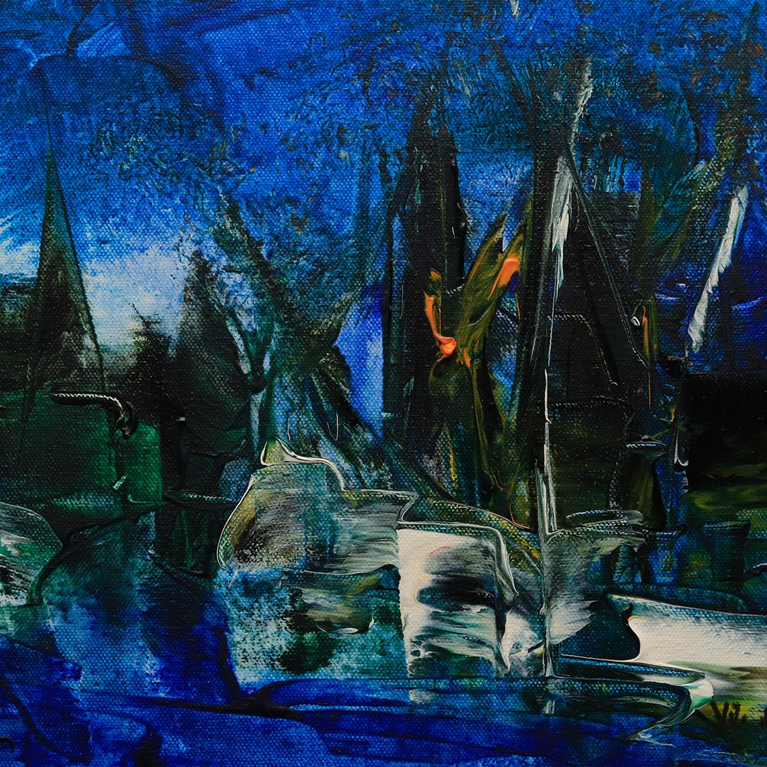 Untitled Painting By Vikash Kalra - Acrylic on canvas