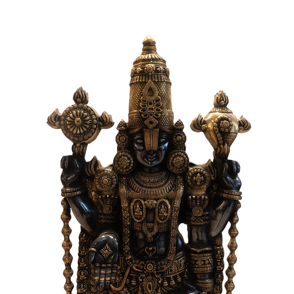 Balaji Idol - Dual tone in brass