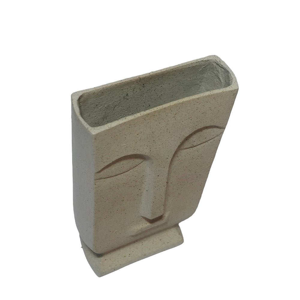 Cera Serene Vase - Beige in Resin