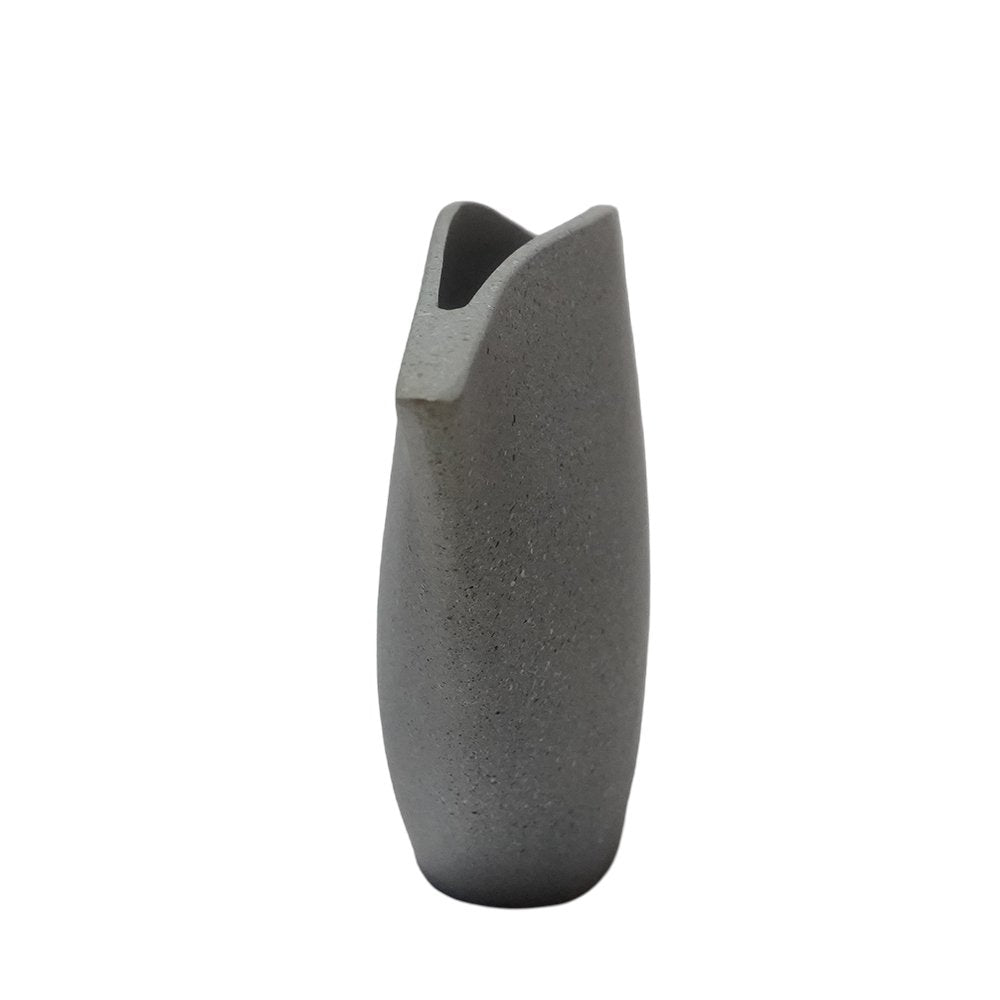 Cera Tulip Vase - Grey in Ceramic