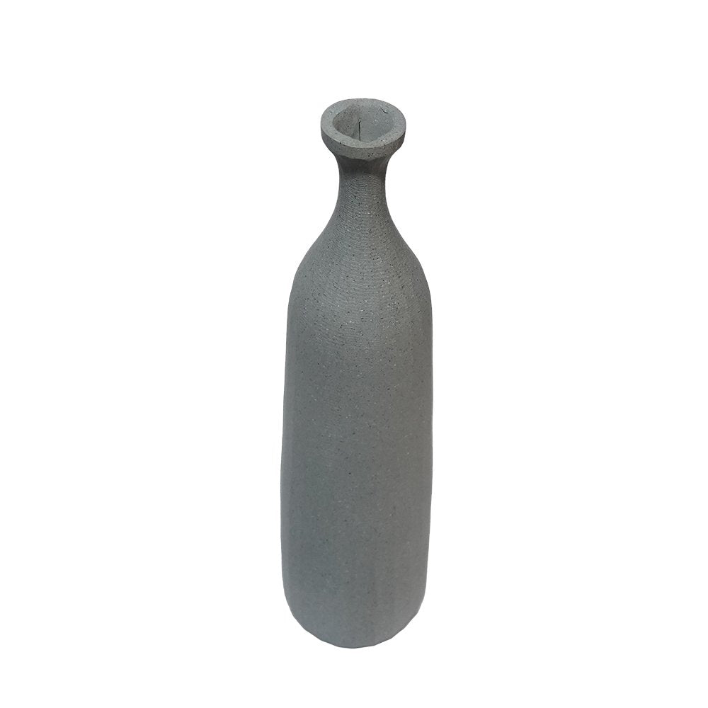 Cera Tapered Vase - Grey in Ceramic