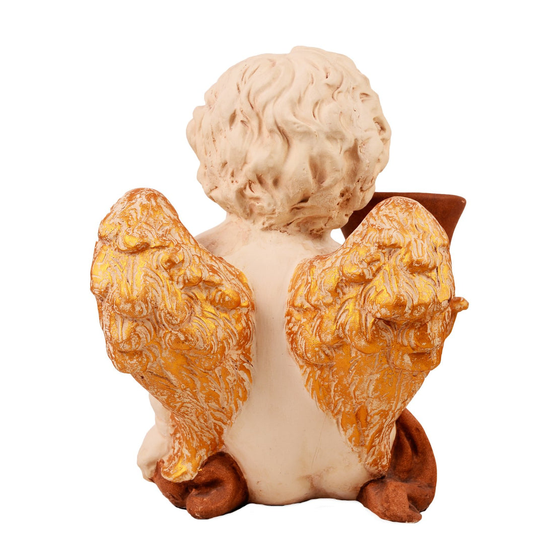 Angel With A Flower Pot - Composite Marble