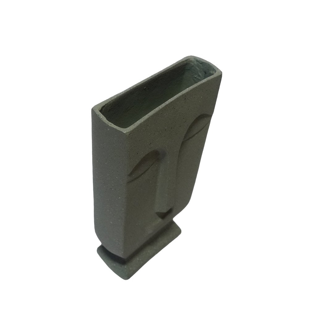 Cera Serene Vase - Grey in Resin