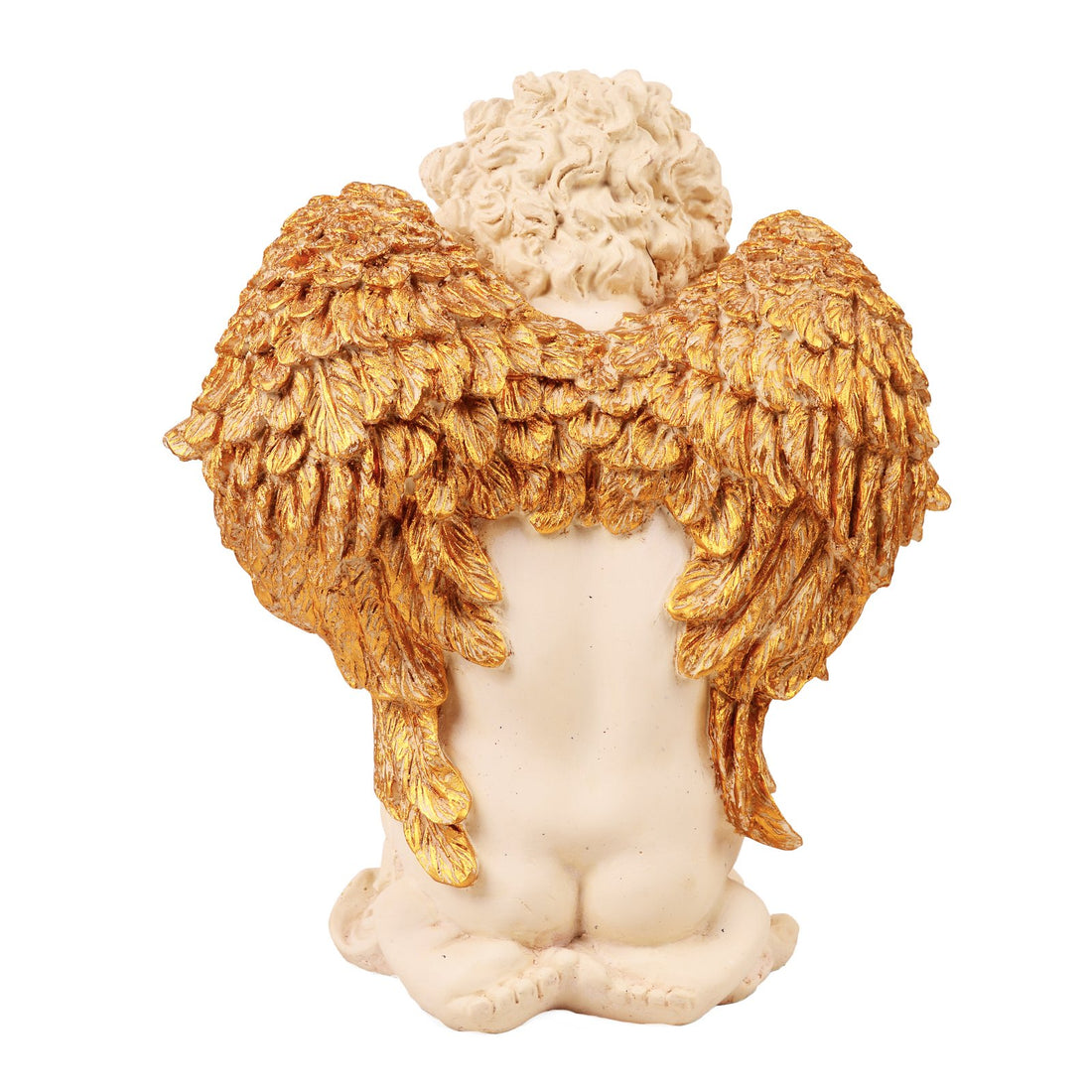 Praying Cherub - Beige in Composite Marble