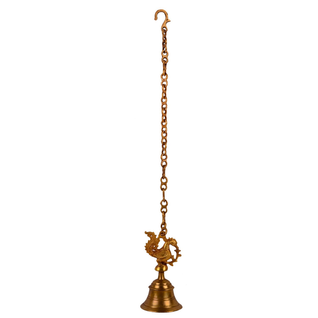 Peacock Bell- Small in Brass