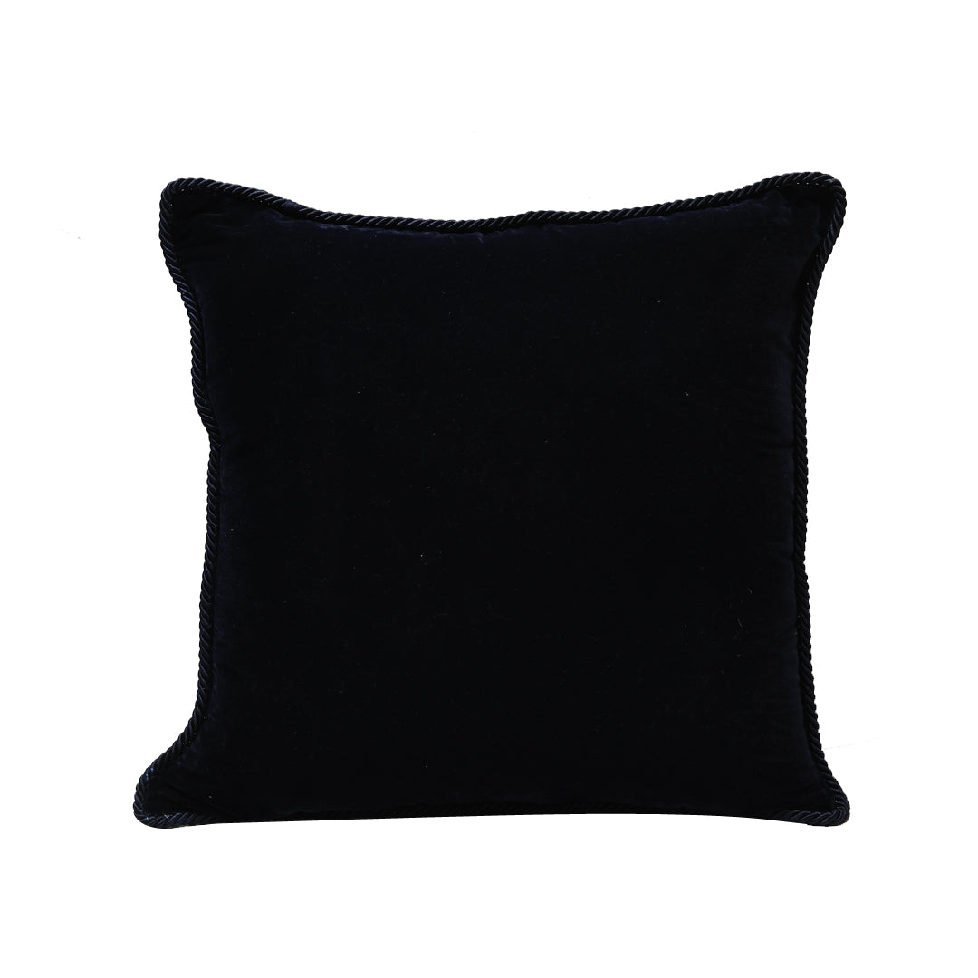 Raas Dual Cushion Cover - Blue in Velevt and Silk Blend - 20x20