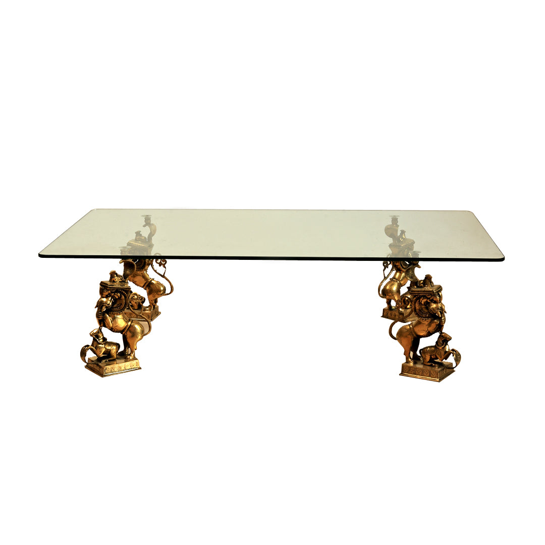 Yali Sculptural Table Brass