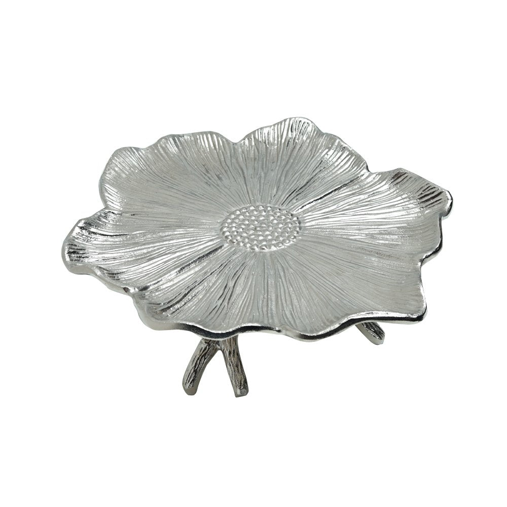 Gilded Leaf Platter Silver