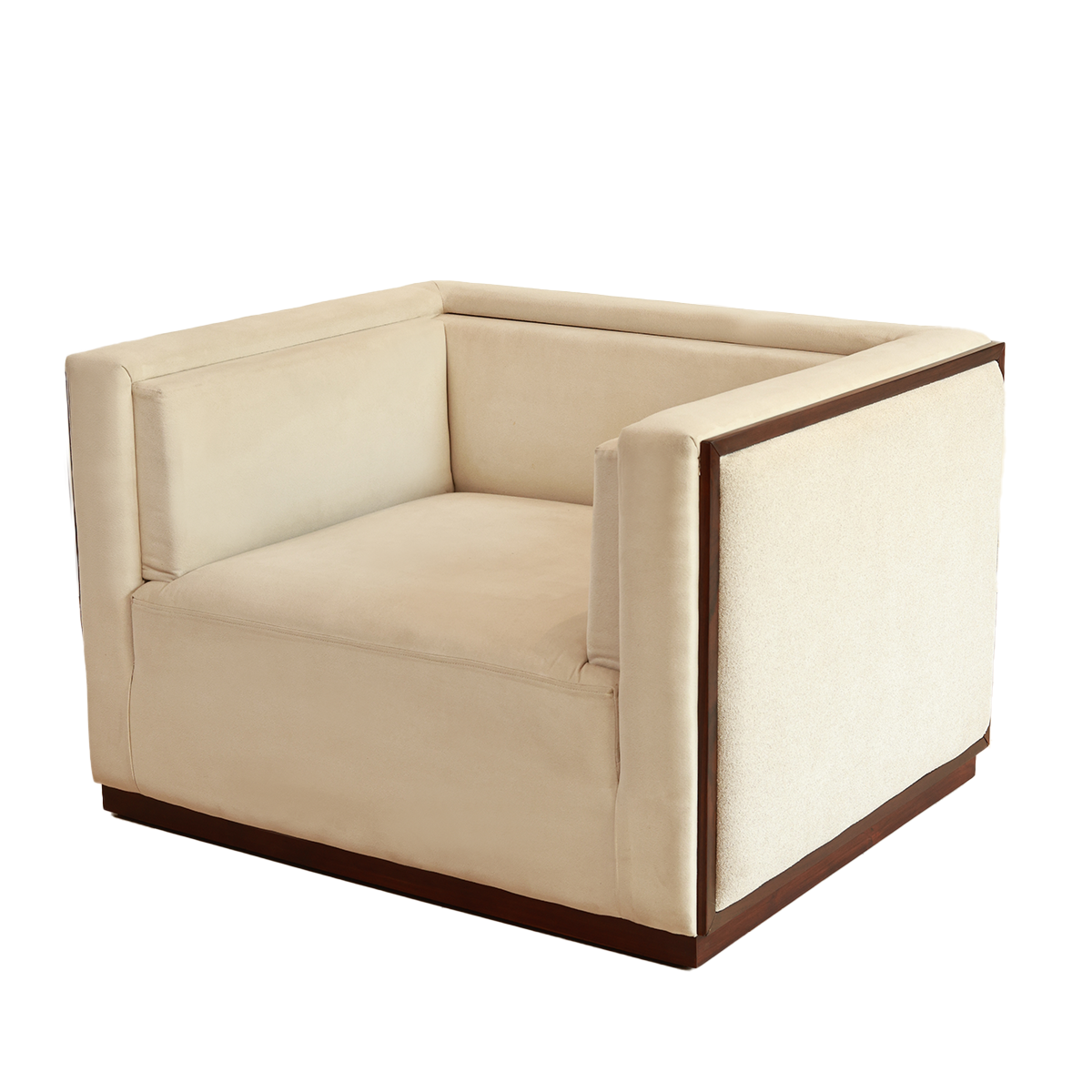 Lawson Sofa - Single Seater in Teak Wood