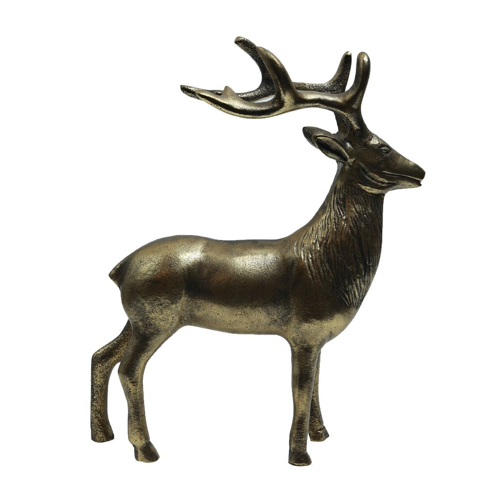 Majestic Stag in Antique Gold
