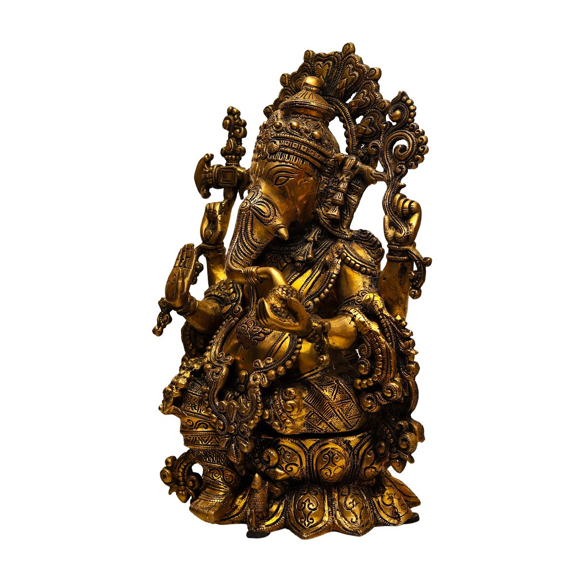 Gajanana Ganesh Idol - Brass