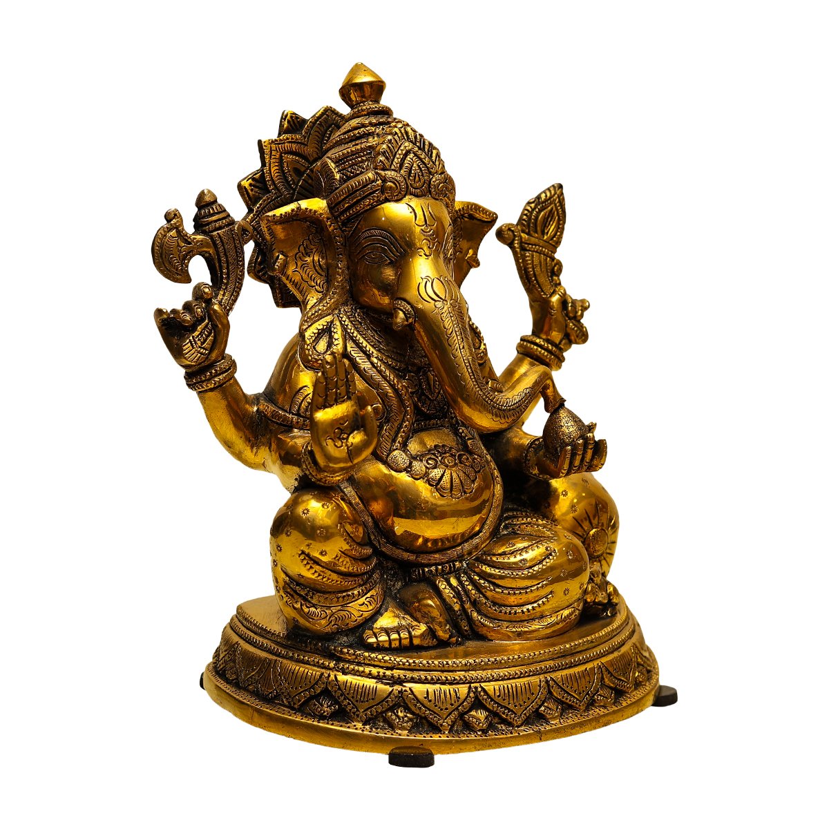 Lambodara Ganesh Idol - Brass