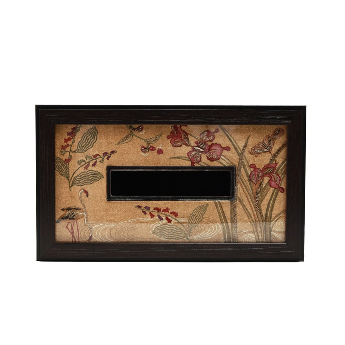 Odyssey Vanya Tissue Box Cover - Yellow in Glass and Wood