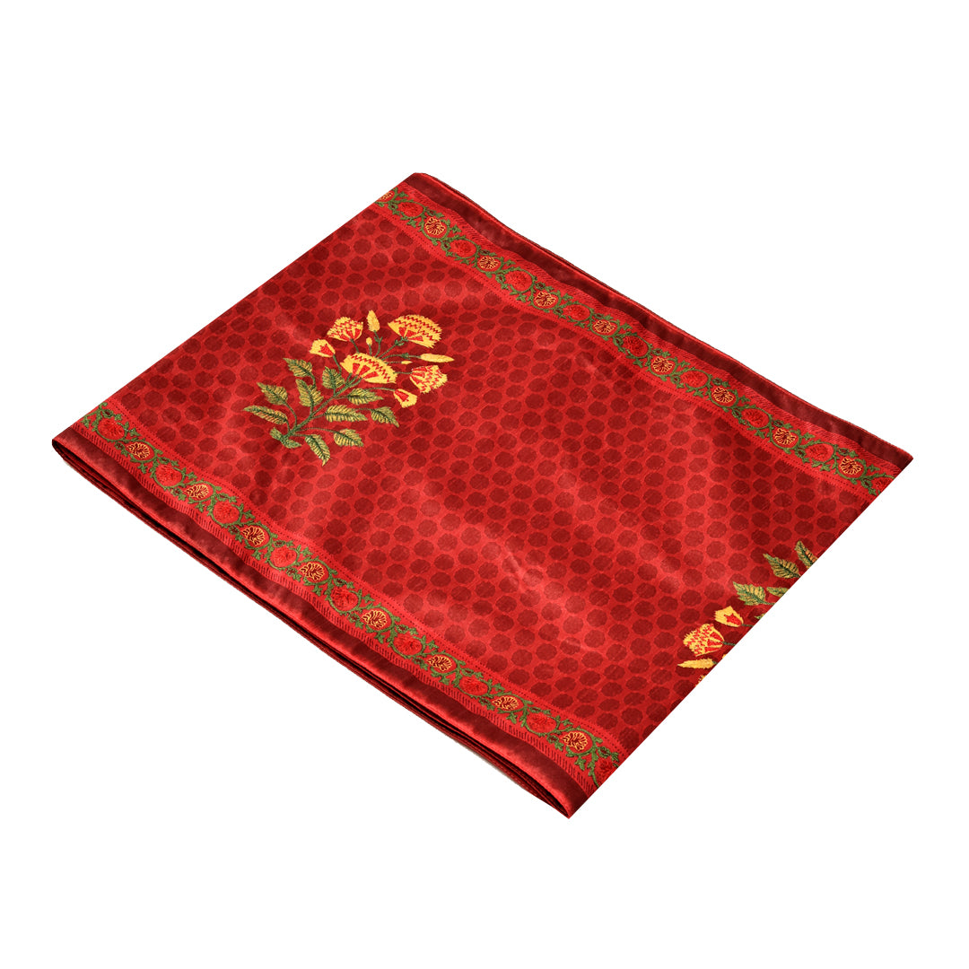 Mughal Runner - Red in Silk 72&