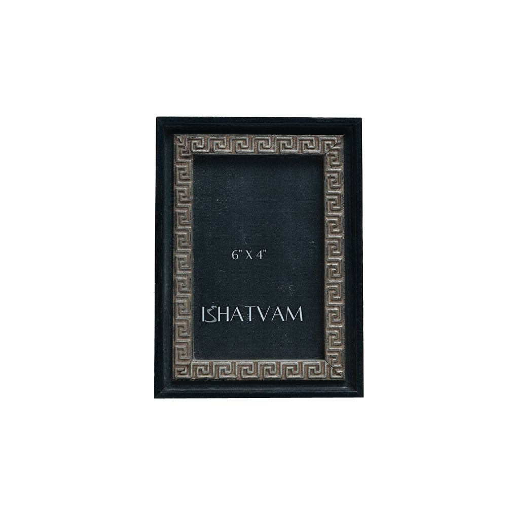 Theodorus Spiral Frame - Black in Wood 6" X 4"