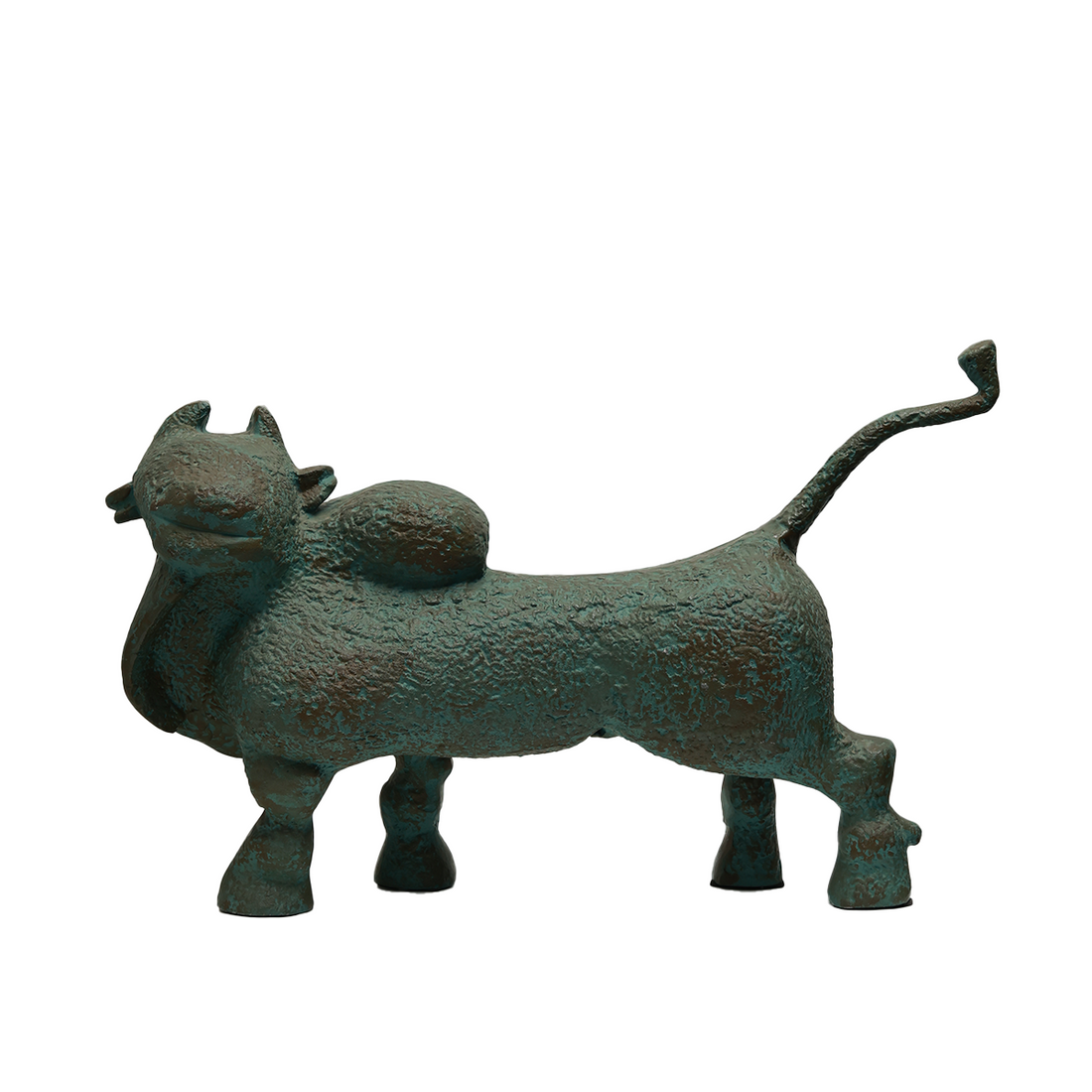 Abstract Nandi Sculpture - Bronze