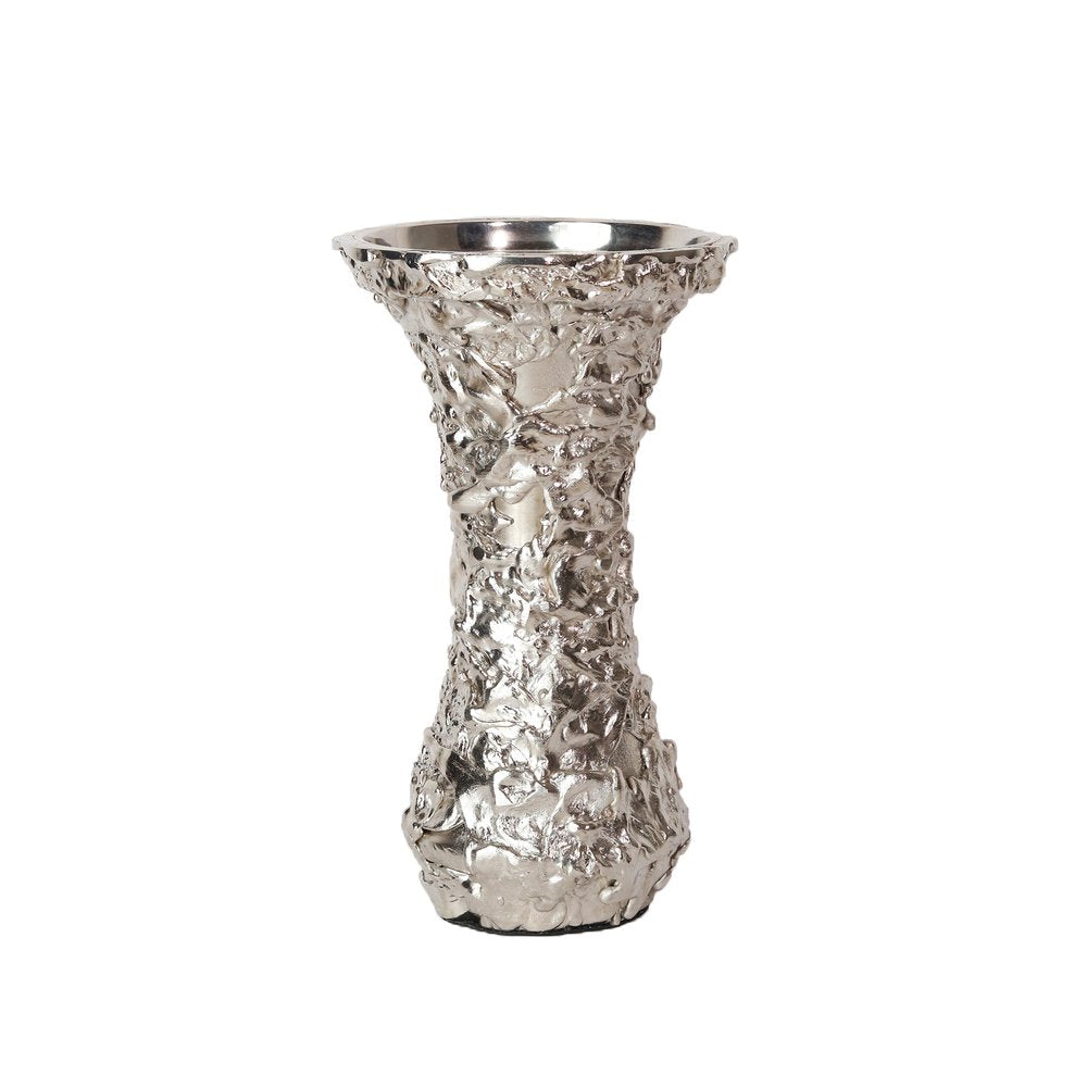 Lava Candle Stand - Large Silver in Metal
