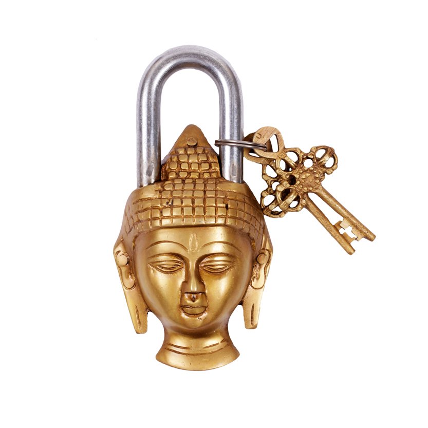 Buddha Lock - Brass