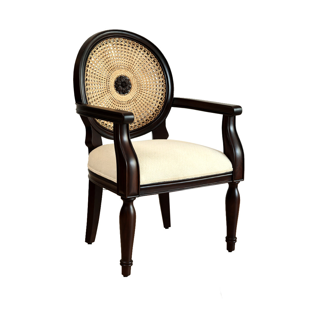 The Maharani Rattan Chair - Teak Wood