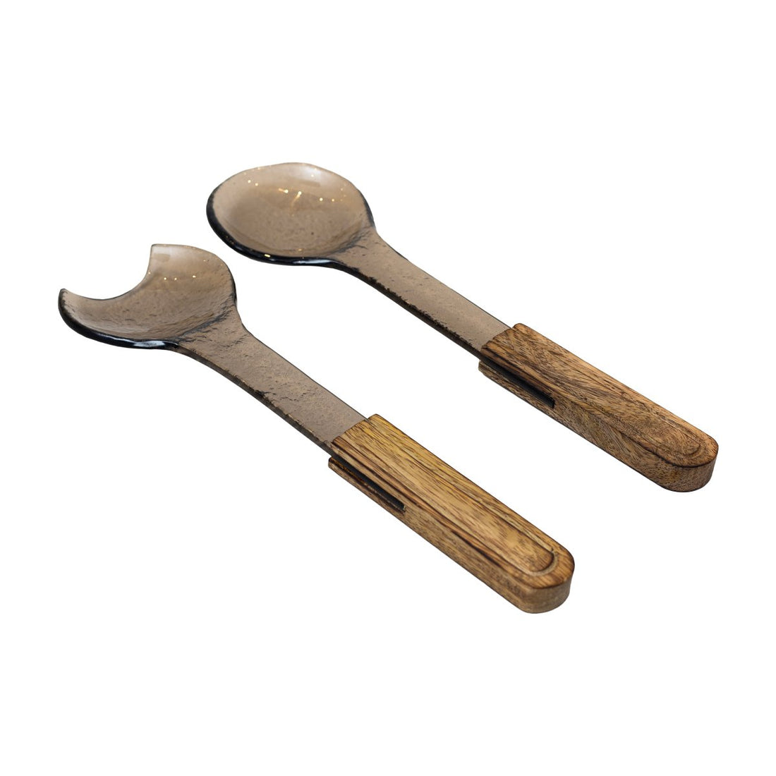 Alice Salad Spoons - Acrylic and Wood