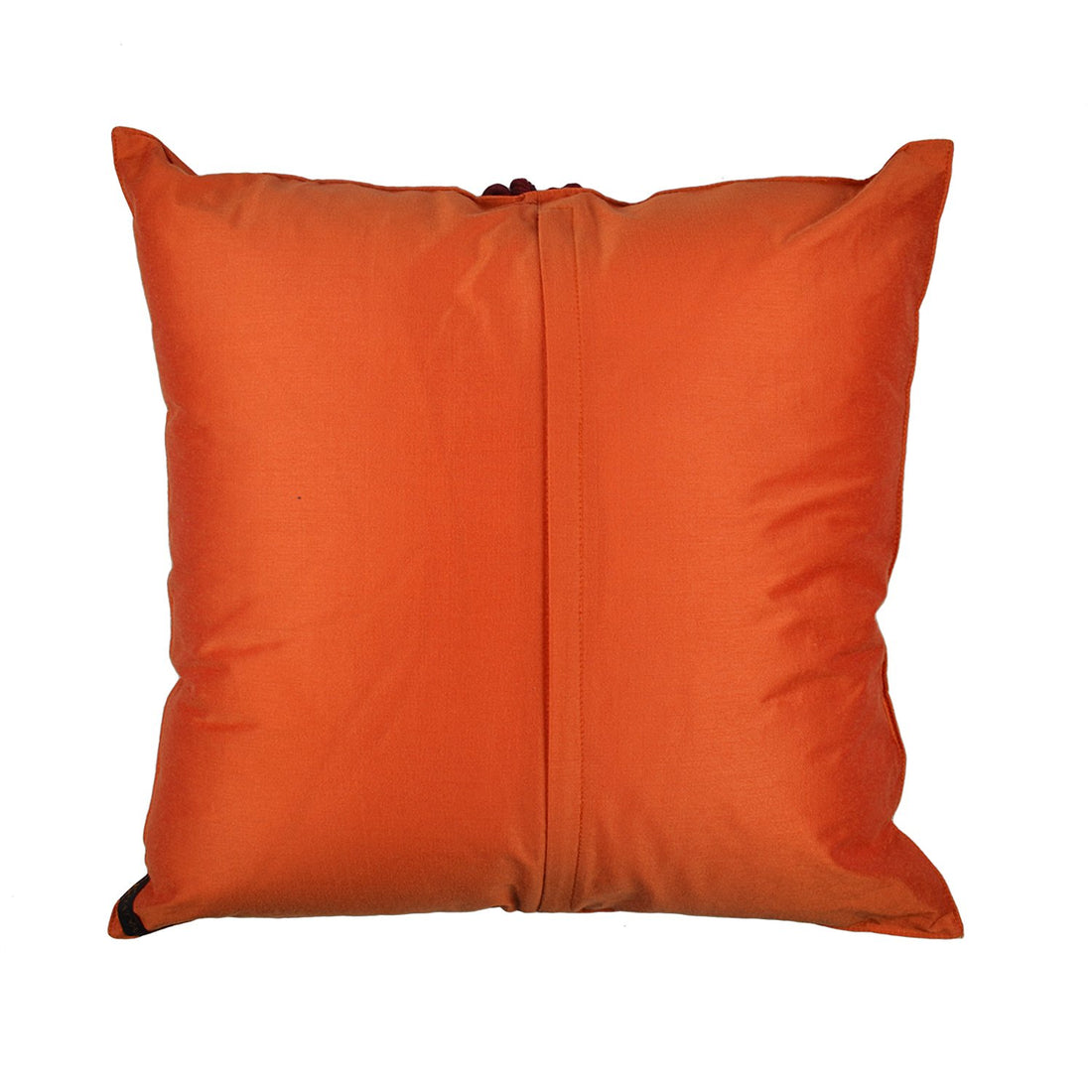 Apsara Haar Cushion Cover – Orange in Silk Blend 16&